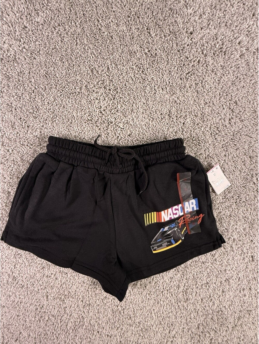 NWT Youth Nascar Shorts Size XS 4-5 Black